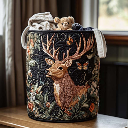 Majestic Elk Stroll Quilted Laundry Basket NCU0NNT1433