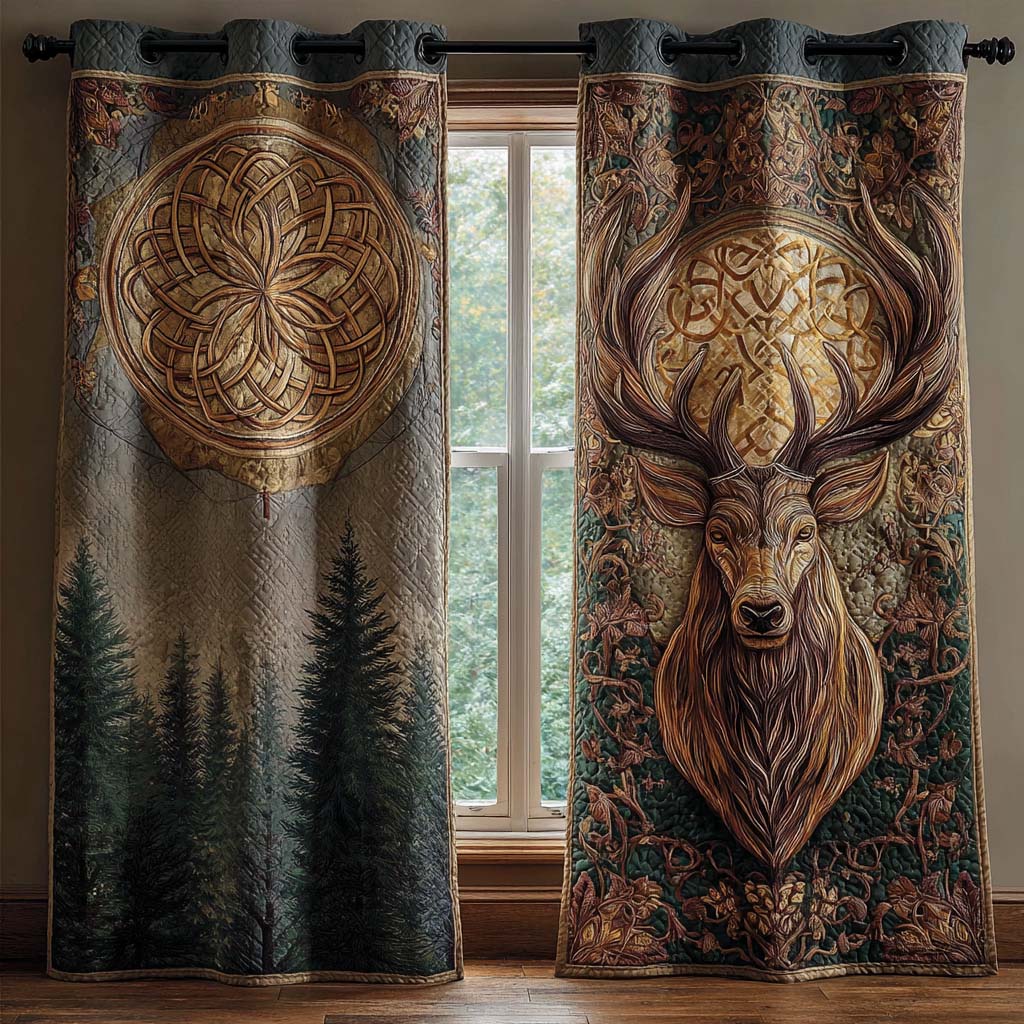 Majestic Forest Quilted Curtains NCU0NNT2330
