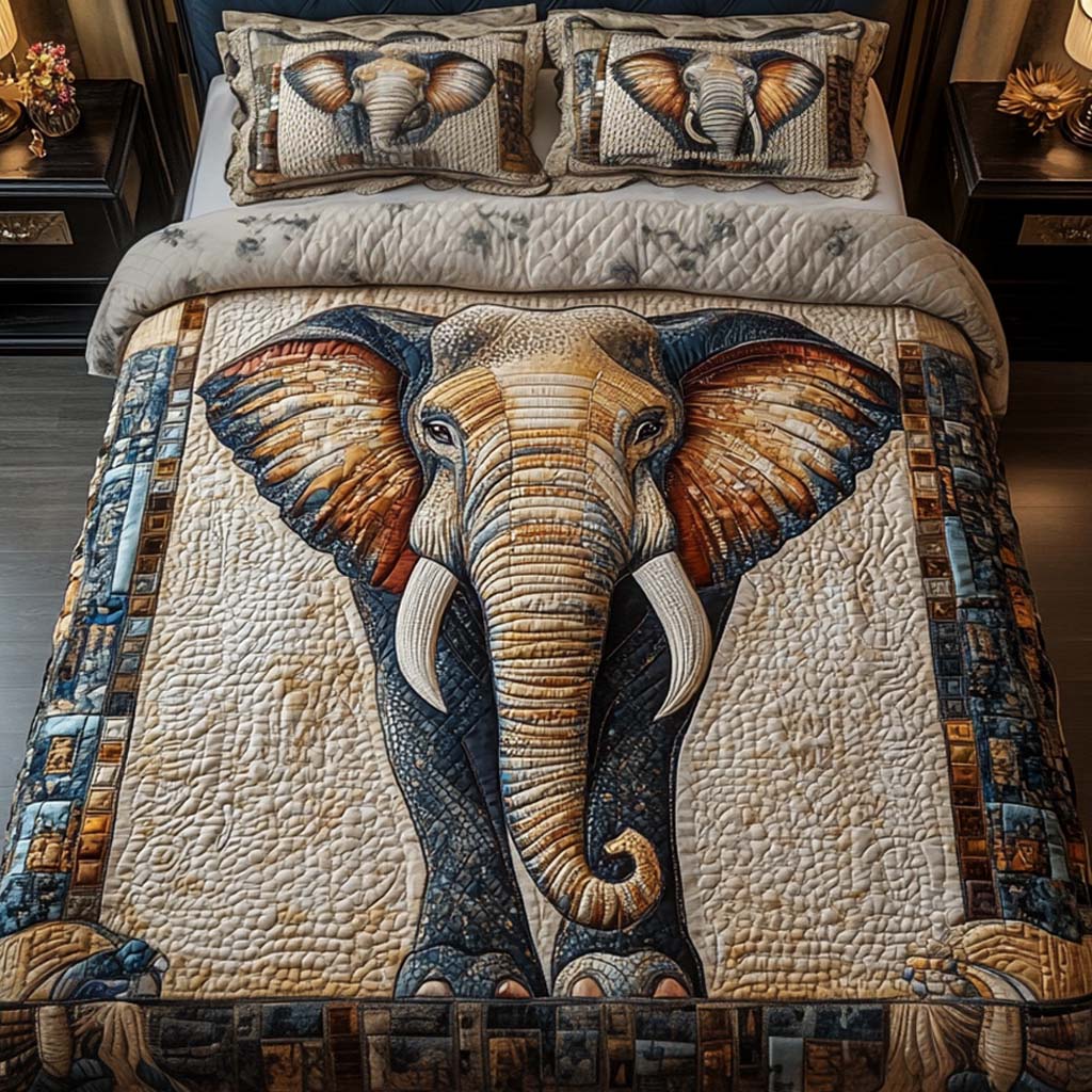 Majestic Gaze 3-Piece Quilted Bedding Set NCU0NT2068