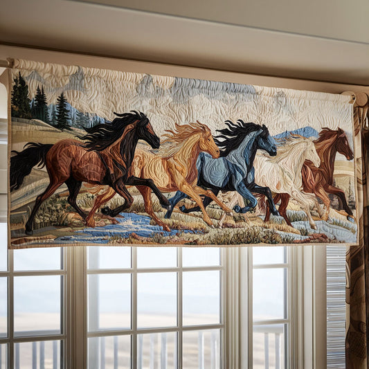 Majestic Hooves Quilted Valance NCU0PTT1224