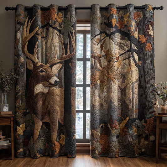 Majestic Horns Quilted Curtains NCU0NNT2399
