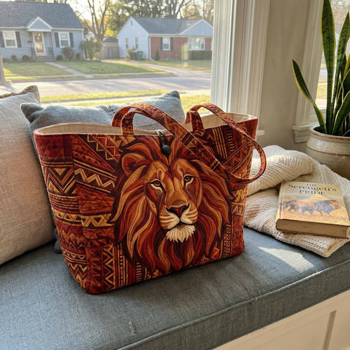 Majestic Lion Quilted Classic Tote Bag NCU0NXD1818