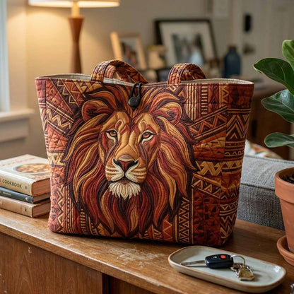 Majestic Lion Quilted Classic Tote Bag NCU0NXD1818