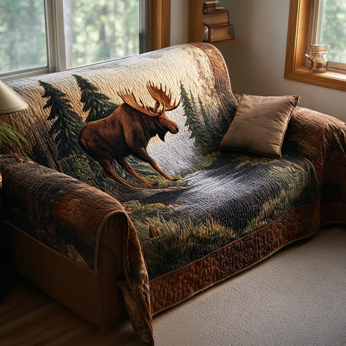 Majestic Moose Quilted Sofa Cover NCU0PTT2020