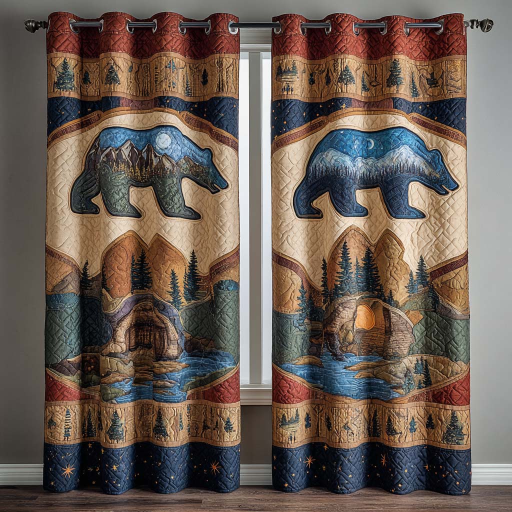 Majestic Trails Quilted Curtains NCU0NXD918