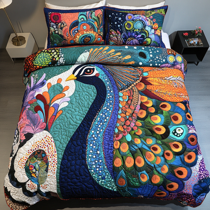 Majestic Wings 3-Piece Quilted Bedding Set NCU0DDK242
