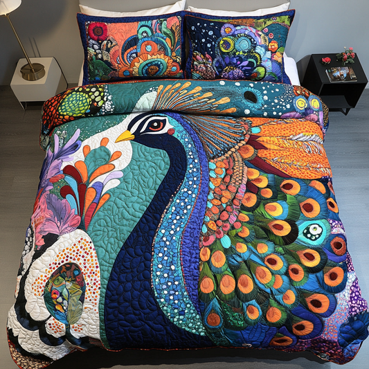 Majestic Wings 3-Piece Quilted Bedding Set NCU0DDK242