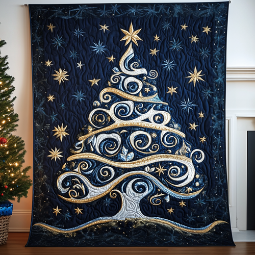 Majestic Xmas Tree Quilted Blanket NCU0TL1530