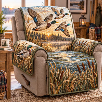 Mallard Lake Sunrise Quilted Sofa Cover NCU0NTD2359