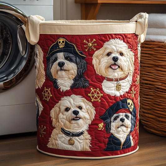 Map of Tails Quilted Laundry Basket NCU0LDH235