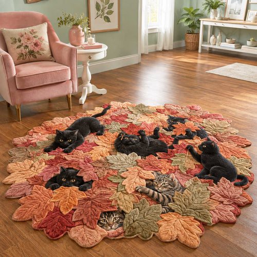 Maple Cat Custom Shape Area Rug NCU0NTD2156