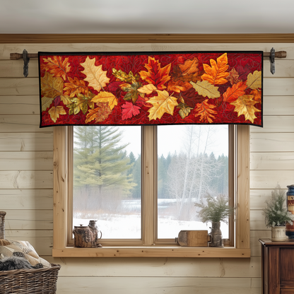 Maple Leaves Quilted Valance NCU0DDK996