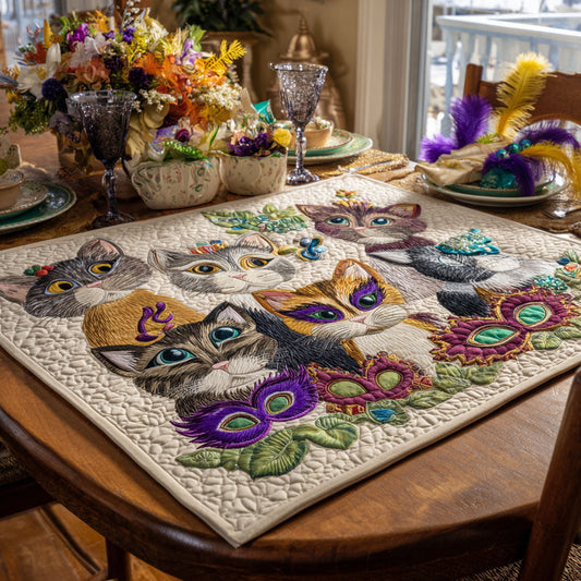 Mardi Delight Quilted Table Topper NCU0PTT2547