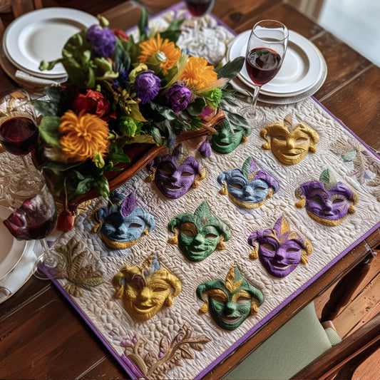 Mardi Enchant Quilted Table Topper NCU0PTT2548