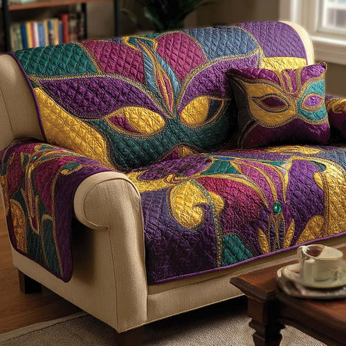 Mardi Glow Quilted Sofa Cover NCU0NNL222
