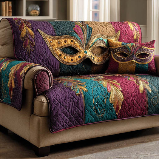 Mardi Gras Carnival Quilted Sofa Cover NCU0NNL218