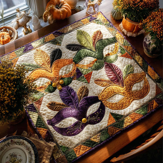 Mardi Whimsy Quilted Table Topper NCU0PTT2550