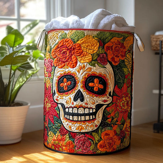 Marigold Magic Quilted Laundry Basket NCU0PTT1036