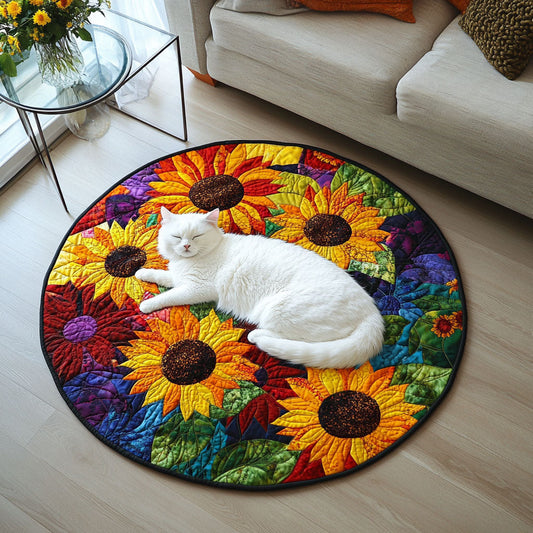 Marigold Medley Quilted Round Mat NCU0PT1121