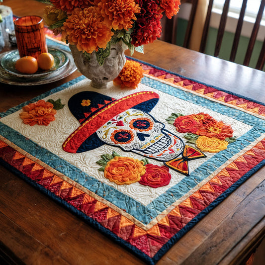 Marigold Memory Quilted Table Topper NCU0PTT996