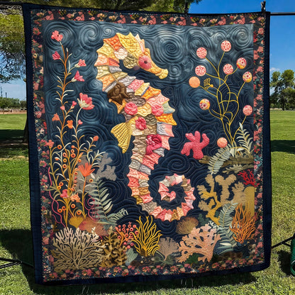 Marine Garden Quilted Blanket NCU0TH1253