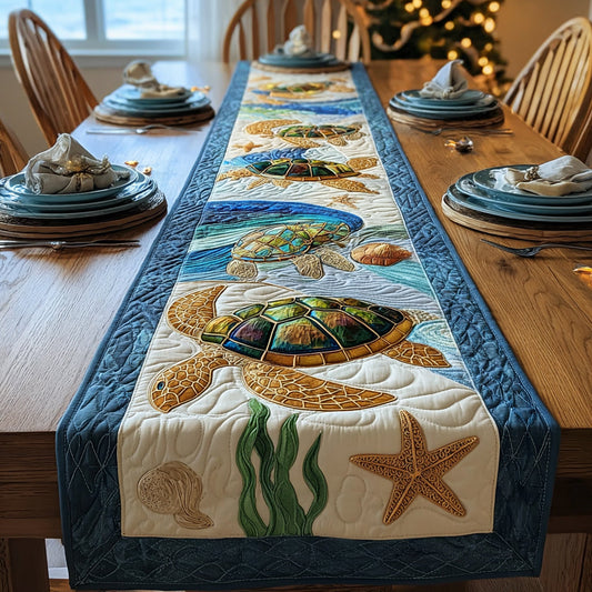 Marine Turtle Quilted Table Runner NCU0HNH834