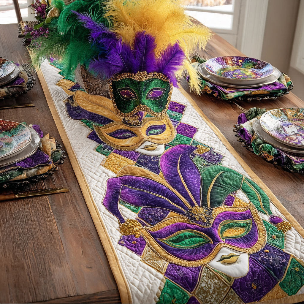 Masquerade Bloom Quilted Table Runner NCU0PTT2538