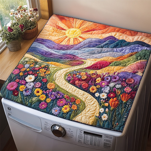 Meadow Song Quilted Washer and Dryer Cover NCU0DV775