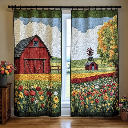 Meadow Barn Quilted Curtains NCU0DDK2077