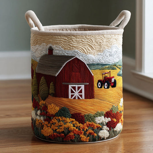 Meadow Barn Quilted Laundry Basket NCU0DDK2043