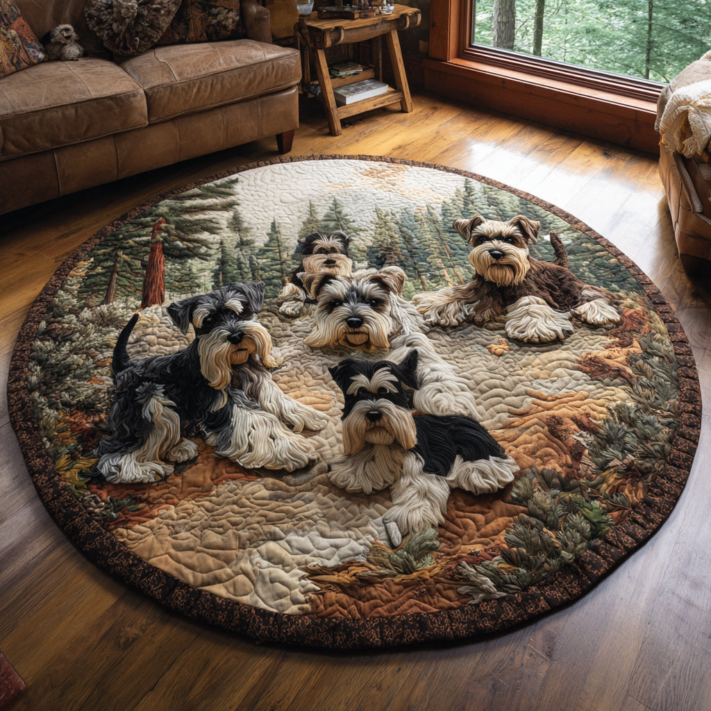 Meadow Beard Quilted Round Mat NCU0DV1219