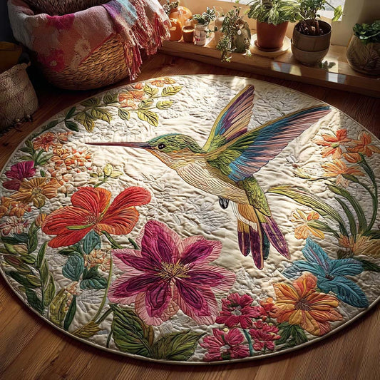 Meadow Blessing Quilted Round Mat NCU0DQQ0221