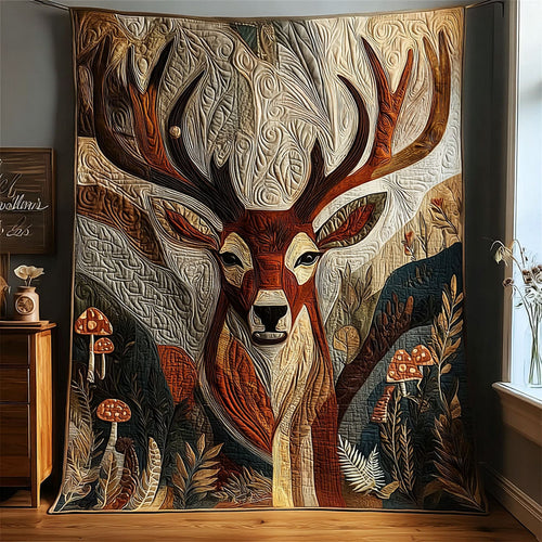 Meadow Buck Quilted Blanket NCU0PTT2467