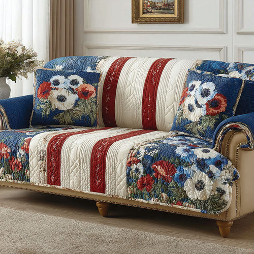 Meadow Charm Quilted Sofa Cover NCU0NTD1670