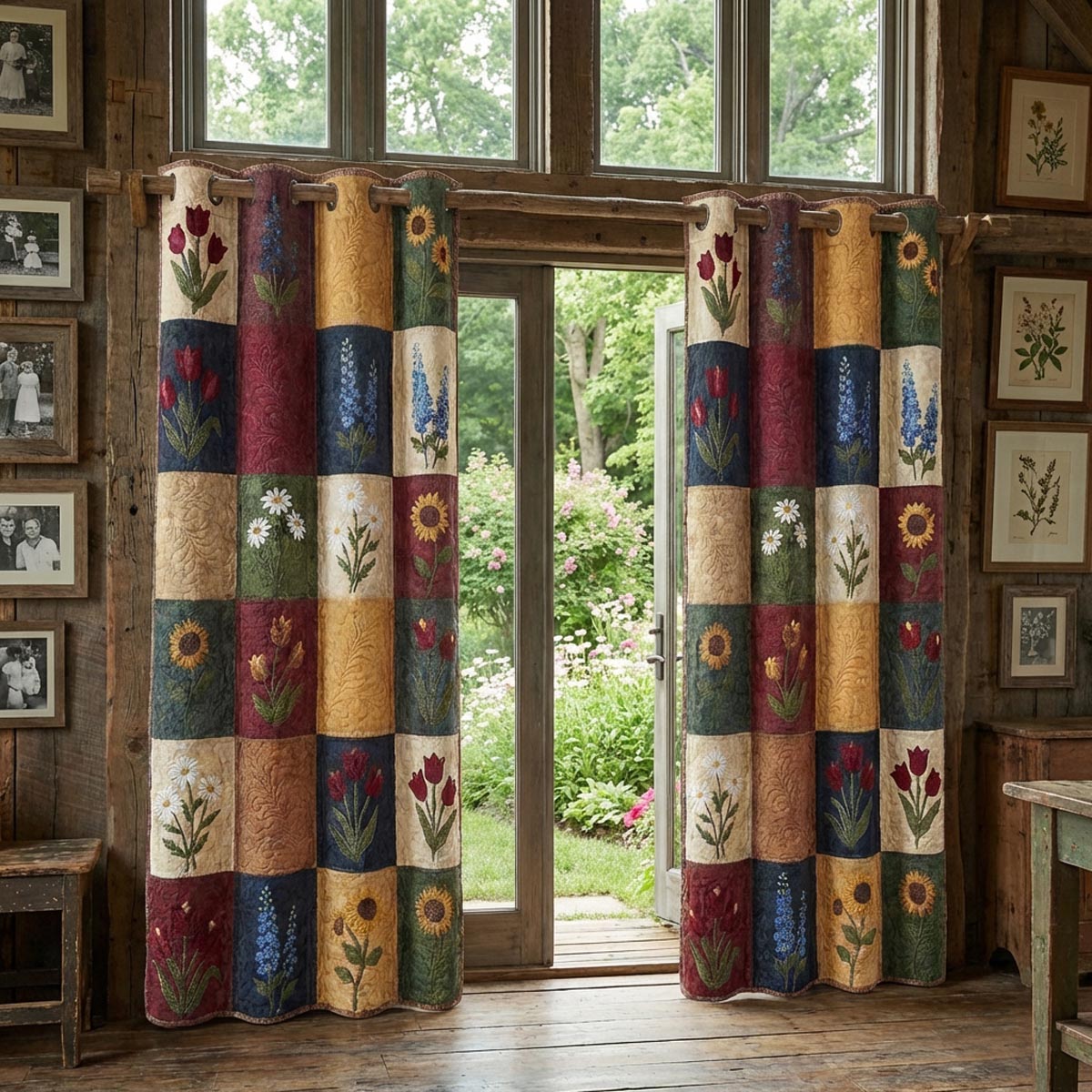 Meadow Comfort Quilted Curtains NCU0DV1988