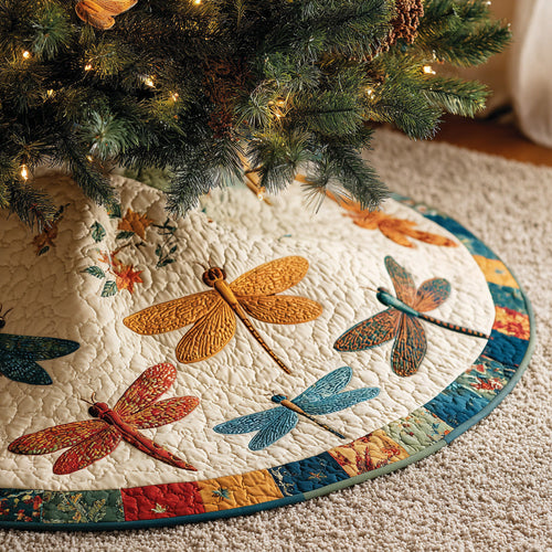 Meadow Dance Christmas Quilted Tree Skirt NCU0PVL764