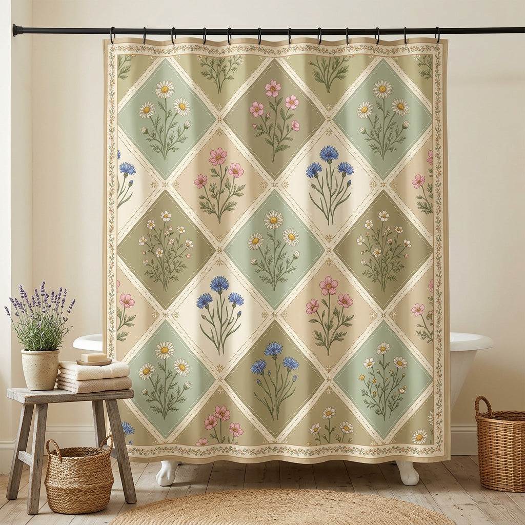 Meadow Diamond Shower Curtain NCU0NTV973