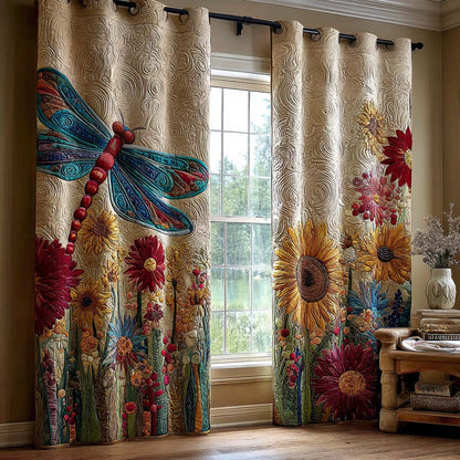 Meadow Dragonfly Quilted Curtains NCU0NNT2555
