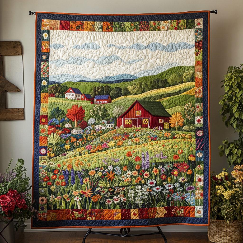 Meadow Dream Quilted Blanket NCU0NVH084