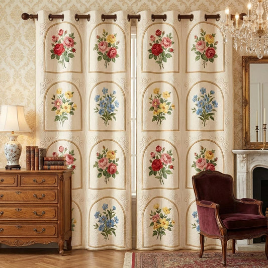 Meadow Dreams Quilted Curtains NCU0DV1993