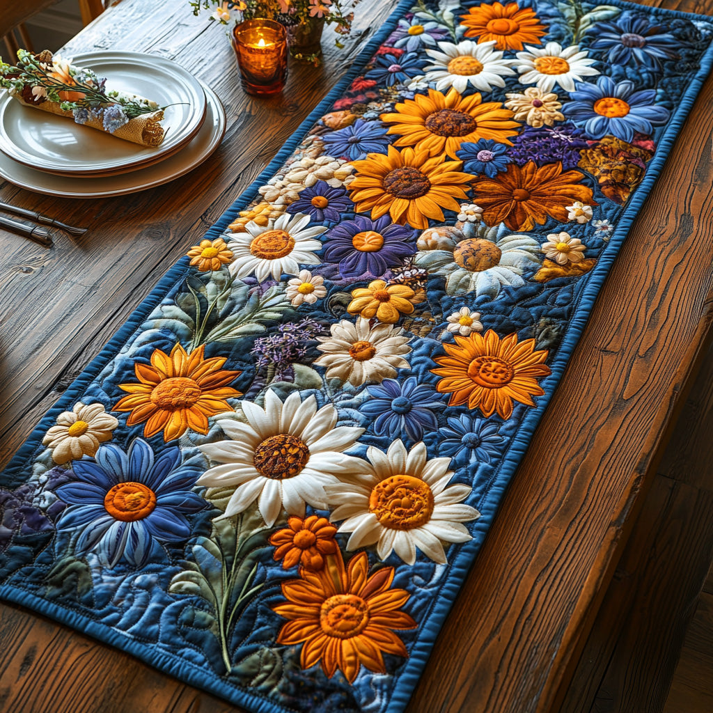 Meadow Gold Quilted Table Runner NCU0DV536