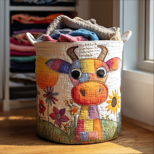 Meadow Highland Quilted Laundry Basket NCU0PVL437