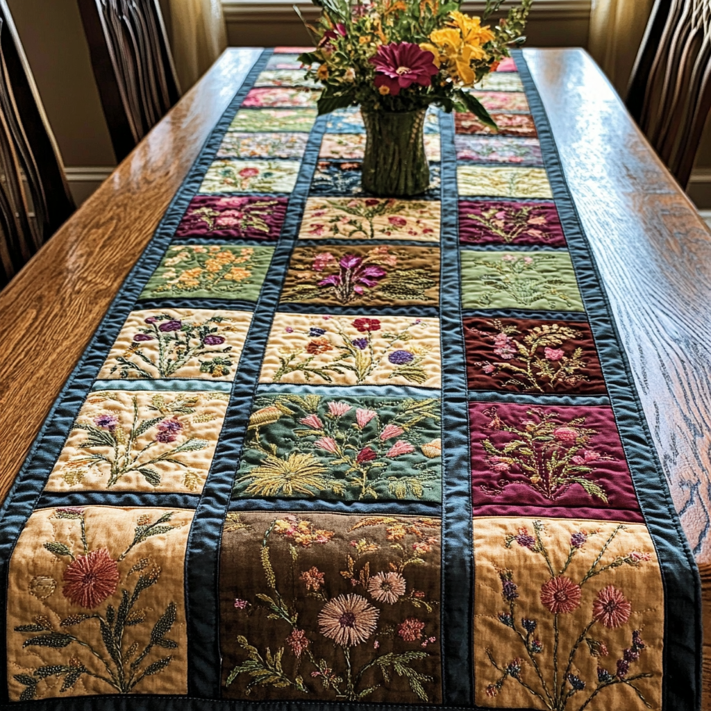 Meadow Lane Quilted Table Runner NCU0DDK488