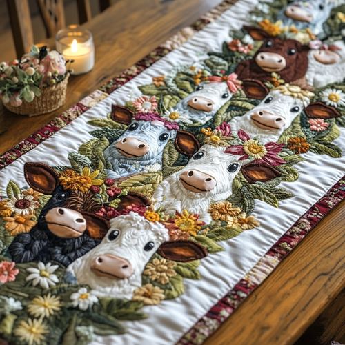 Meadow Love Quilted Table Runner NCU0NVH176