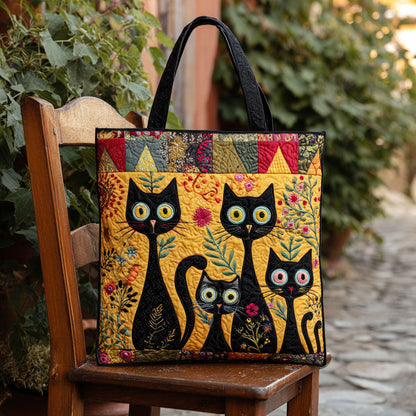 Meadow Meow Quilted Tote Bag NCU0PTT1764