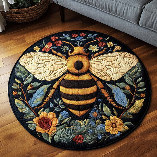 Meadow Monarch Quilted Round Mat NCU0NT1254