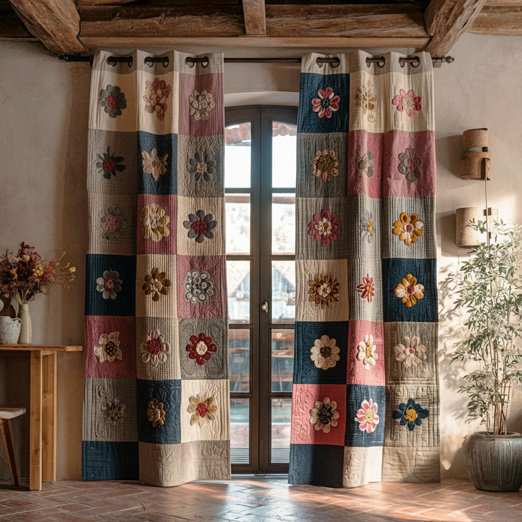 Meadow Muse Quilted Curtains NCU0PTT2107