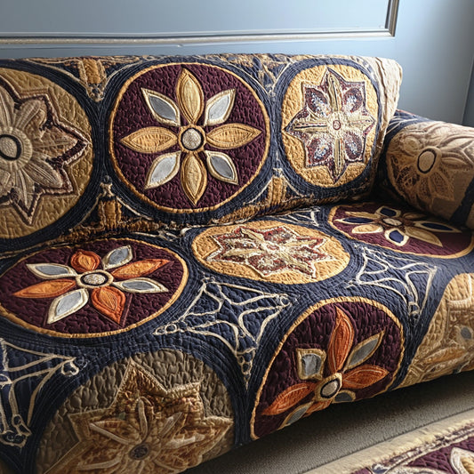 Meadow Petal Ring Quilted Sofa Cover NCU0NTD1232