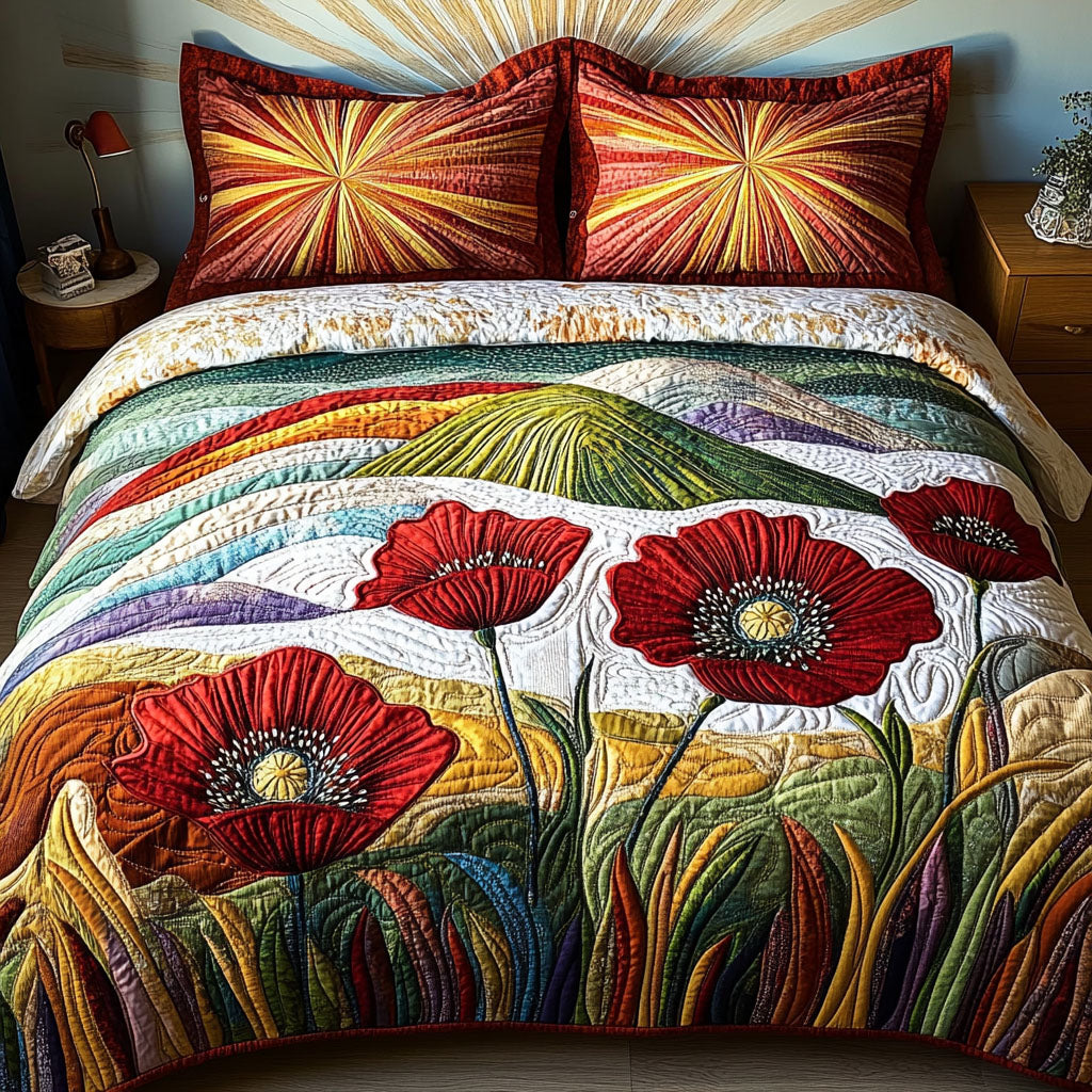 Meadow Serenity 3-Piece Quilted Bedding Set NCU0PTT278