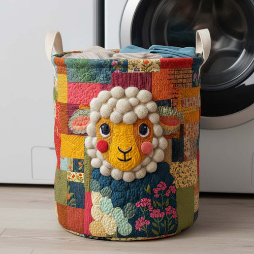 Meadow Sheep Quilted Laundry Basket NCU0HNH920